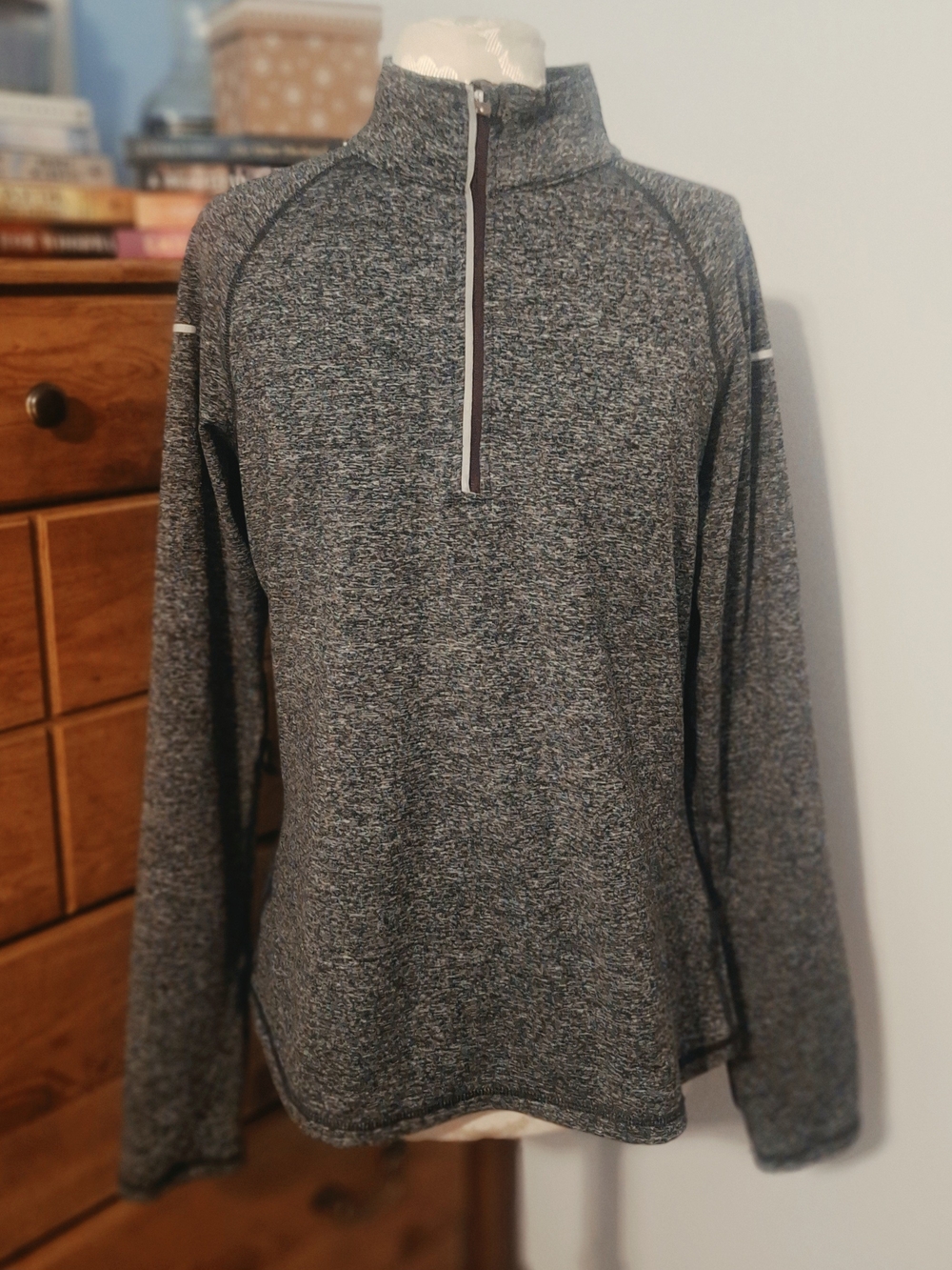 6 For $30 - Athletic Works Gray Quarter-Zip Pullover